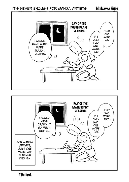 Cover of It's Never Enough for Manga Artists