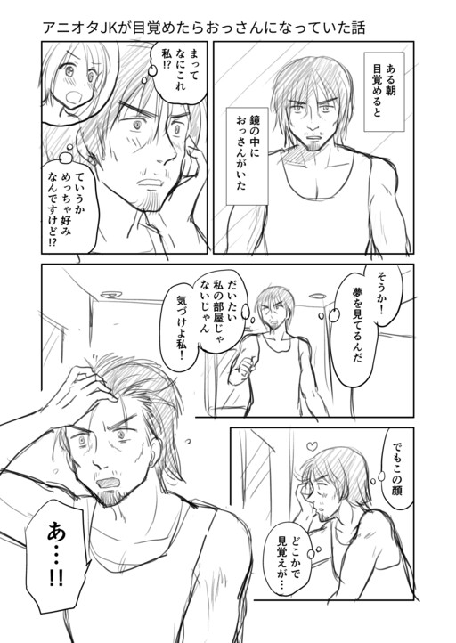 Cover of An Anime Otaku High School Girl Turned Into the Middle-Aged Main Character