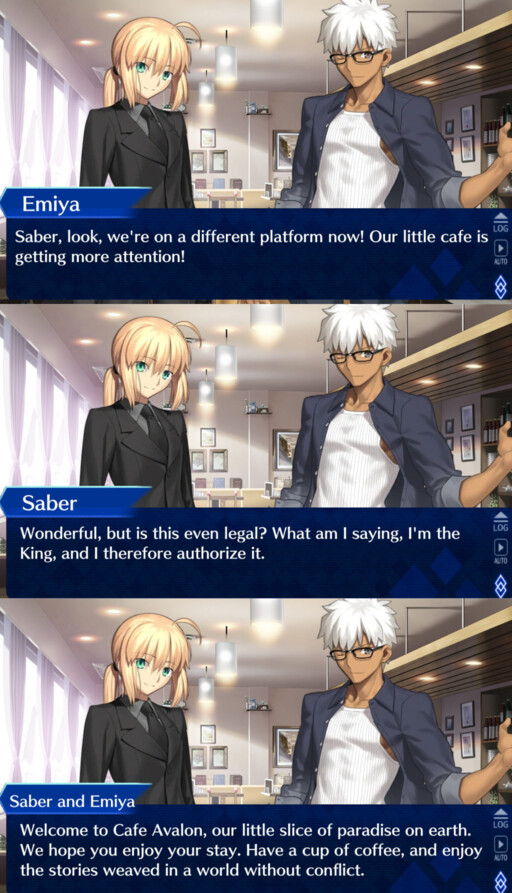 Cover of Fate/Cafe Avalon (Sprite Comic Series)