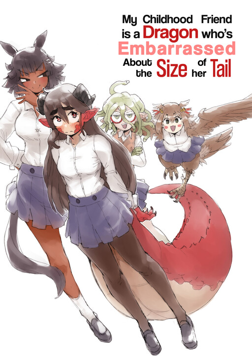 Cover of My Childhood Friend Is A Dragon Who's Embarrassed About the Size Of Her Tail