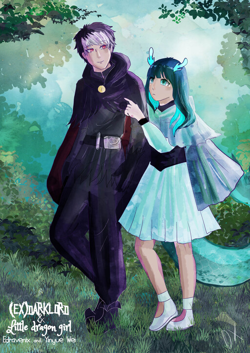 Cover of Ex-Dark Lord and Little Dragon Girl