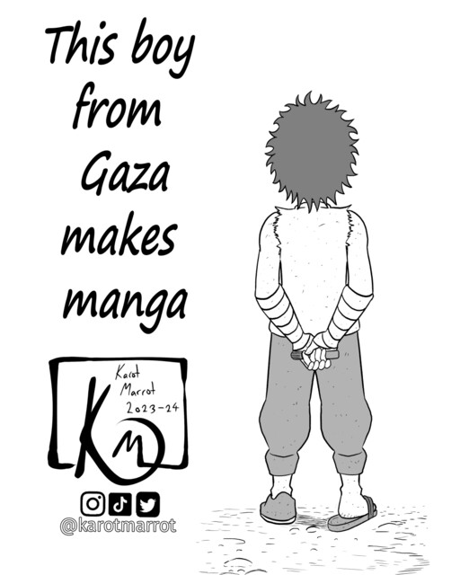 Cover of This boy from Gaza makes manga