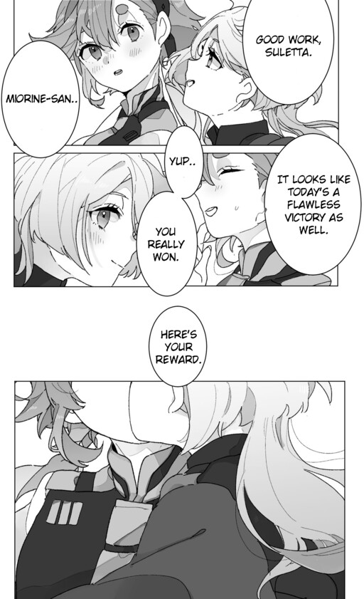 Cover of A manga about Sule x Mio who are dating and kissing each other