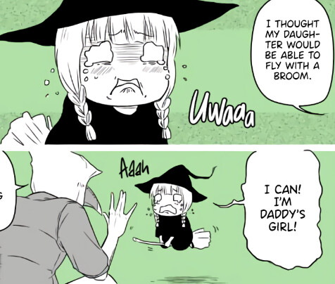 Cover of Otousan's Short Story: Little Witch Tries to Fly With a Broom