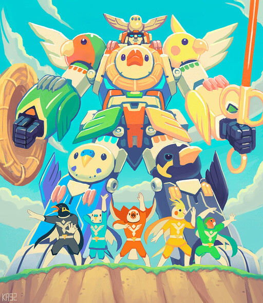 Cover of Power Rangers Bird Squadron