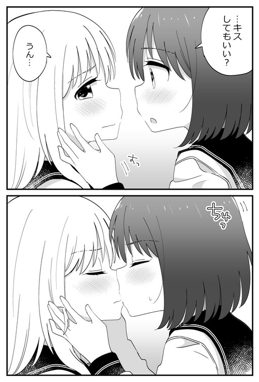 Cover of The Reaction of Two Girls after they Kiss for the First Time