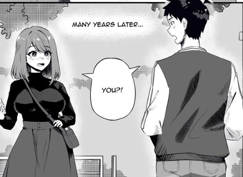 Cover of A 3 panel Romcom Manga which ends in a page