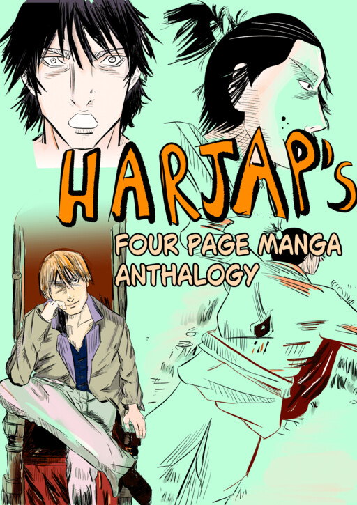 Cover of Harjap’s four page manga anthology